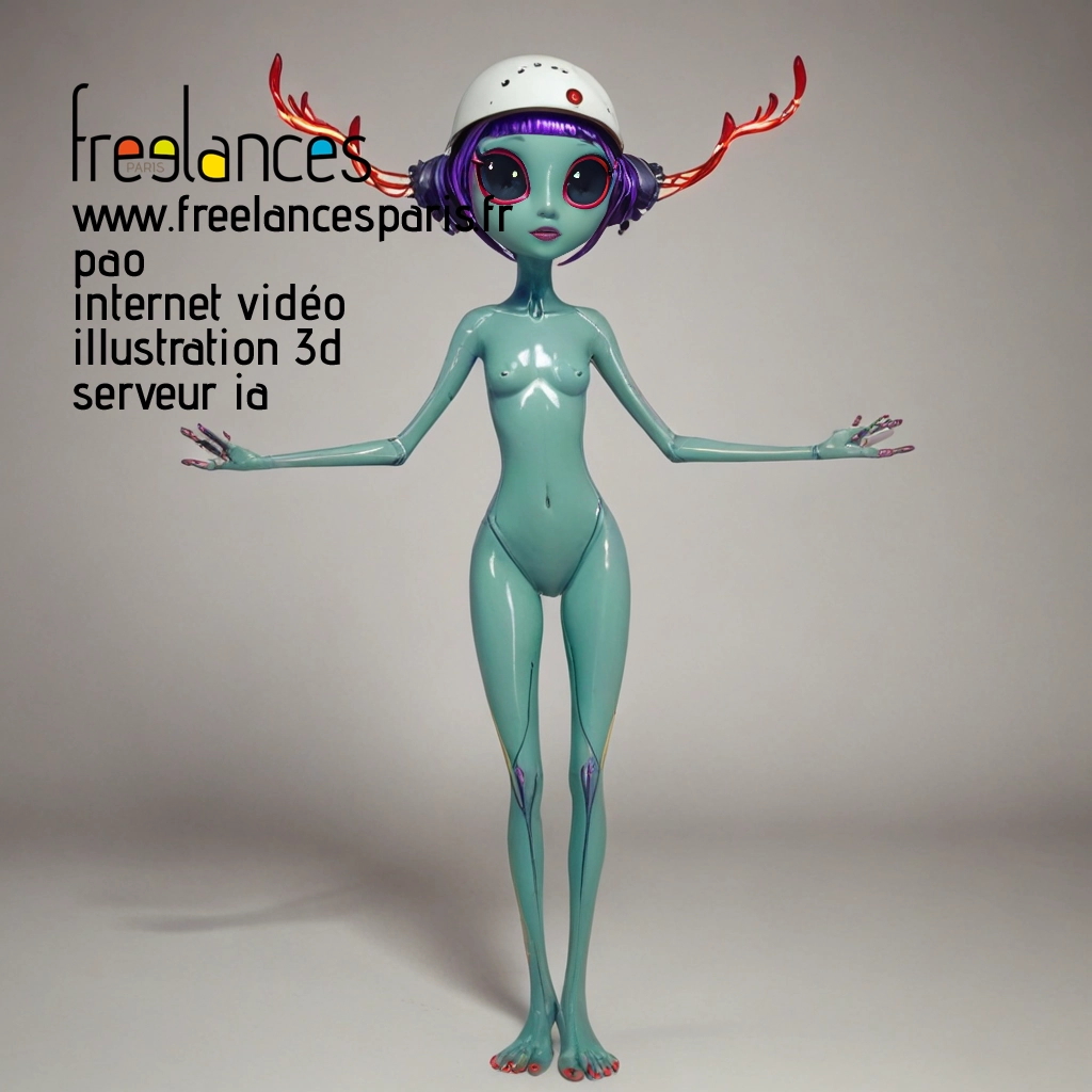 Pao mise en page internet vidéo illustration 3d serveur image IA générative AI freelance paris studio de création magazines C438DXU0